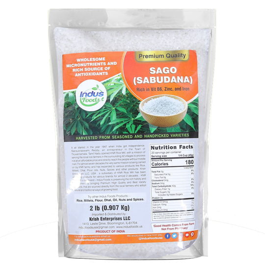 Sago 2 lbs (max 2 per order)