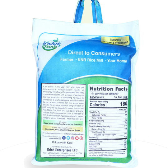 Parboiled Idly Rice 10 lbs - max 1 per order